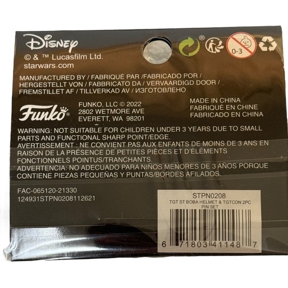 Funko Star Wars 6 Enamel Pins Tatooine
Rhapsody Waver Band Boba Fett Target Con - Picture 5 of 5